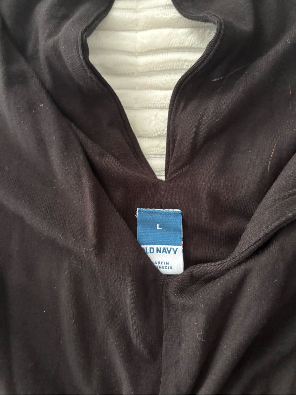 Old Navy Black V-Neck Smocked Waist Wide-Leg Jumpsuit - Picture 5 of 6